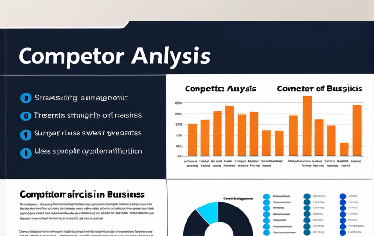 **Prompt for Competitor Analysis Concept**:
"An infographic illustrating the concept of competitor analysis in business. Include elements like a competitive landscape chart, highlighting strengths, weaknesses, opportunities, and threats (SWOT). Use a professional and modern design style."